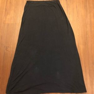 Joan Vass Dark Blue Maxi Skirt